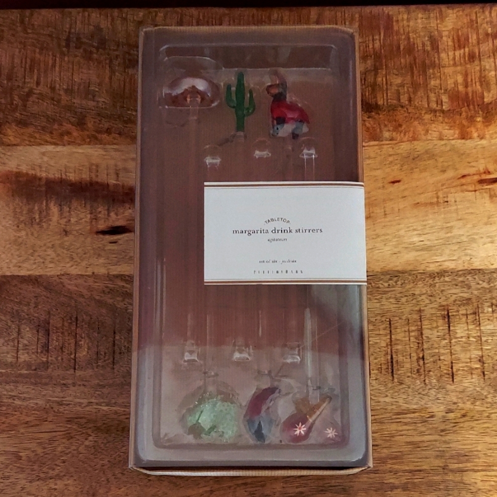 Pottery Barn Margarita Drink Stirrers Set of 6